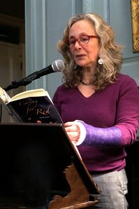 Book talk with Chapter & Verse, Loring Greenough House (with broken arm!) Photo credit:  Joni Lohr